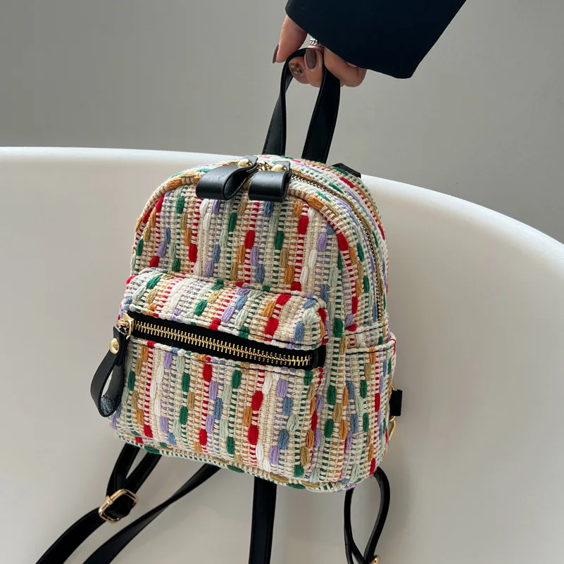 

Knitting Women's Backpack Small Backpacks for Women Feminina Backpack Backpacks for Teenagers