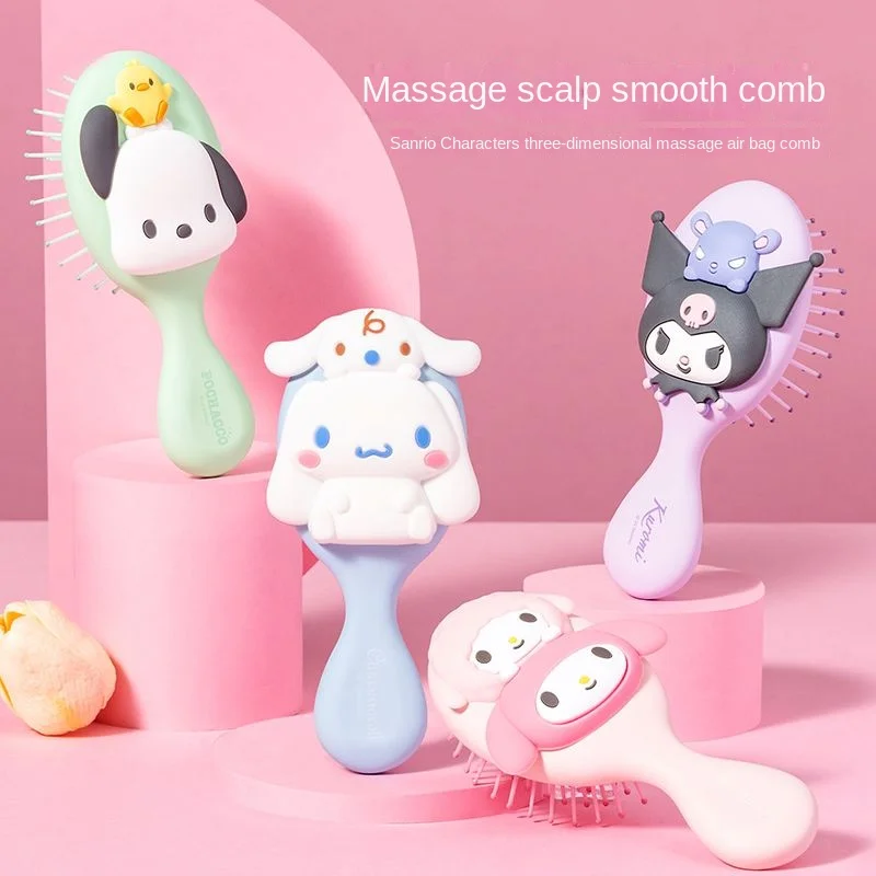 

Sanrio Cartoon Airbag Comb Cinnamoroll Cute Portable Student My Melody Delicate Comb for Girls