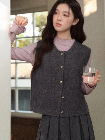 ALXNAN серый жилет из нейлона