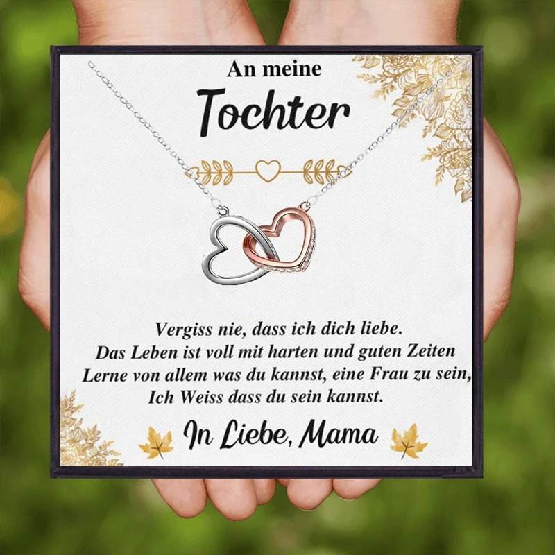 Подарки для ожерелий Tochter ожерелье с подвеской из Германии моей дочери