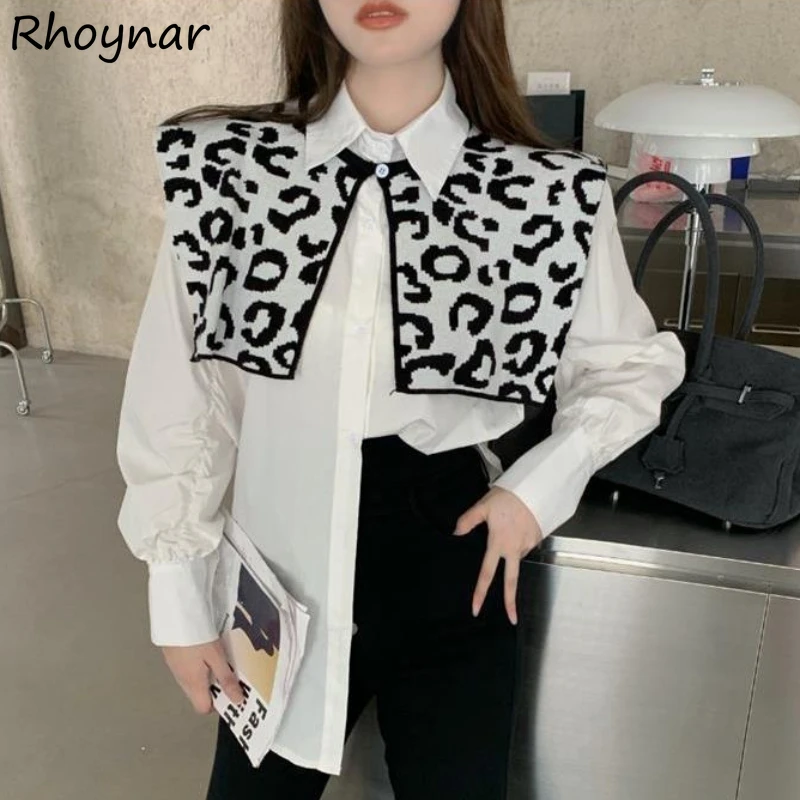 

Women Sets Korean Style Sexy All-match Spring Leopard Cool Ins Loose Leisure Young Ladies New Arrival Popular Fashion Hot Sale