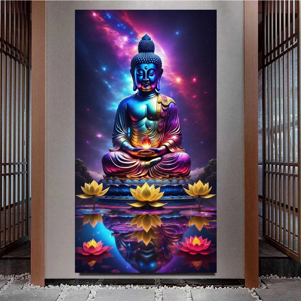 5D DIY алмазная живопись картины Будды полная квадратная круглая вышивка крестиком