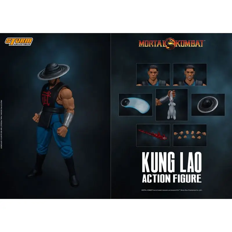 

Original Storm Toys 1/12 Mortal Kombat Kung Lao In Stock Anime Action Collection Figures Model Toys