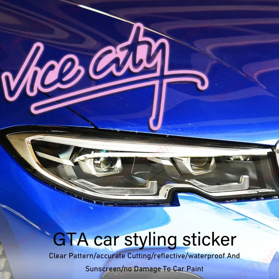 Лидер продаж декоративные наклейки на лобовое стекло с логотипом вице-Сити