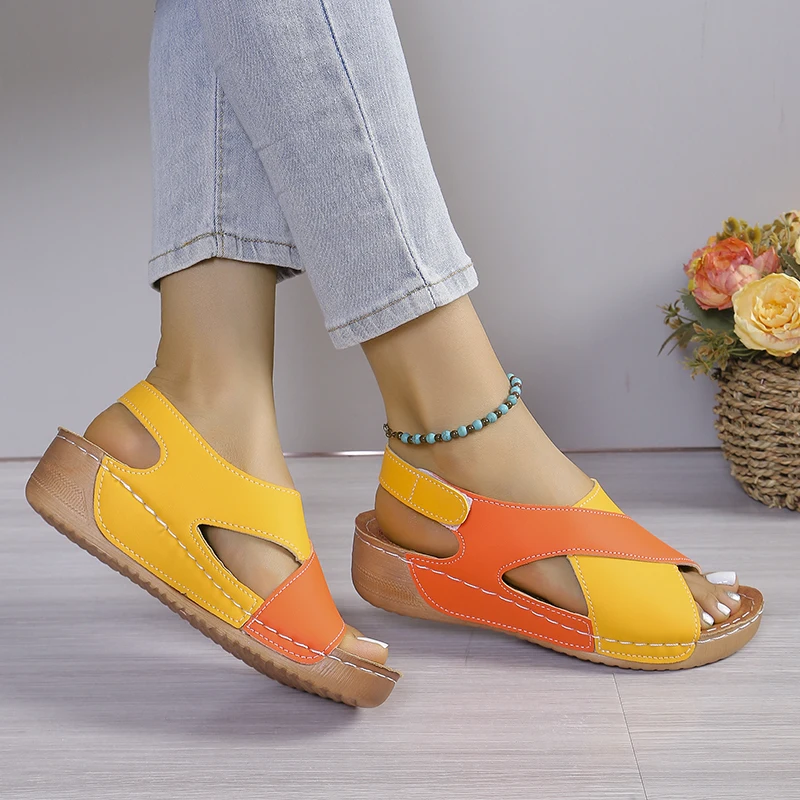 Сандалии женские на платформе роскошные дизайнерские босоножки Повседневная