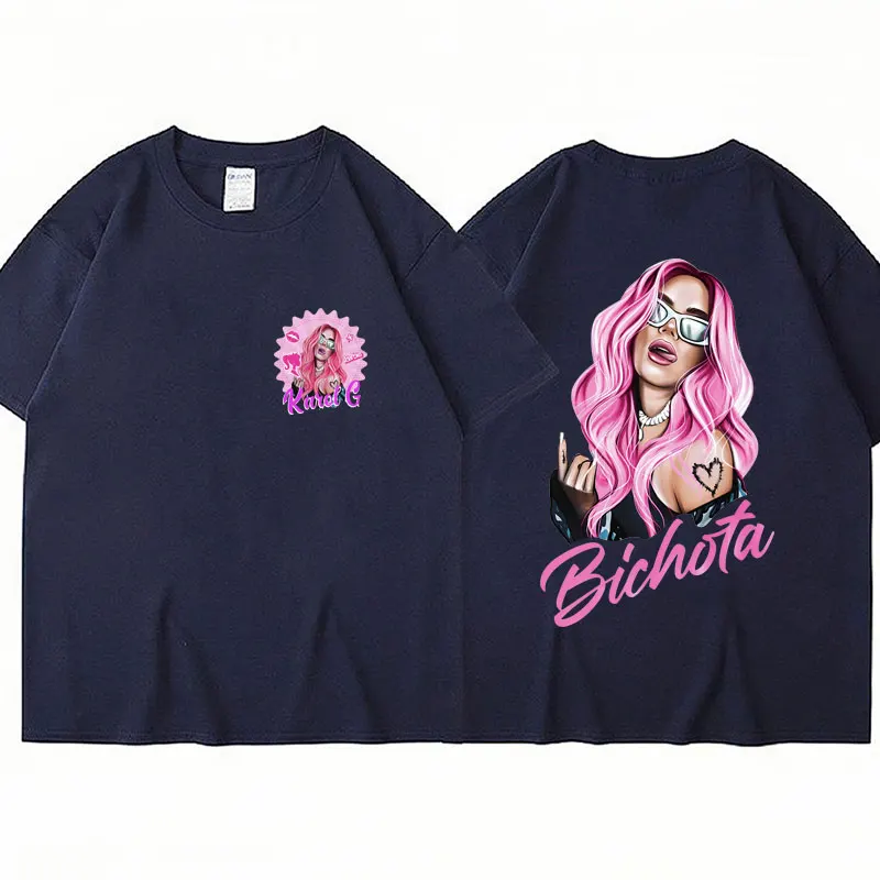 Футболка Karol G Bichota с принтом для мужчин и женщин модная дизайнерская свободная