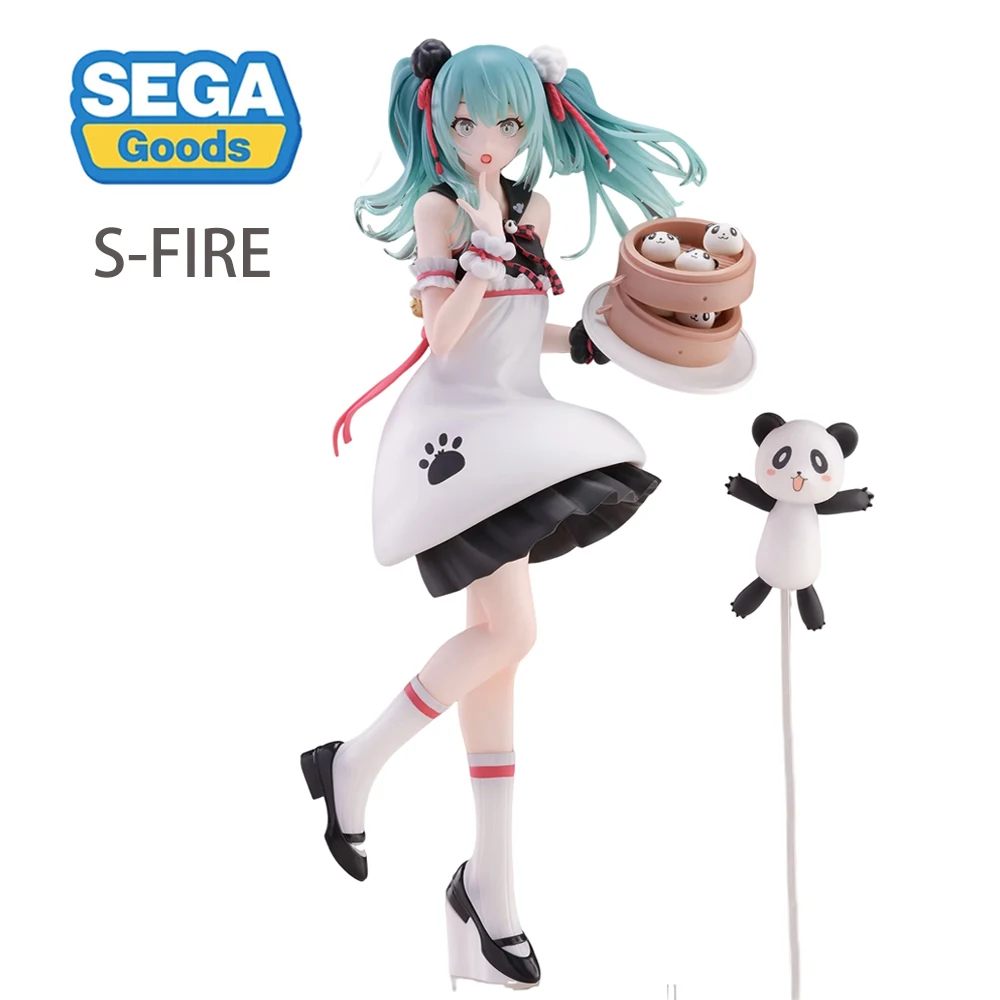 

Оригинальная кавайная кукла SEGA S-Fire Hatsune Miku Takene Panda Bean Paste булочка экшн кавайная Коллекционная модель Аниме Фигурки игрушки подарок 23 см