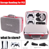 for ps5 console protective luxury bag adjustable handle bag for playstation 5 p s5 travel carrying case travel storage handbag