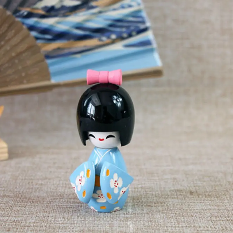 

Japan Kokeshi Girls Wooden Dolls 9cm