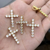 crosses cute dangle jewelry charms jewelry making pendant charms for earrings necklace bracelet gold color copper cubic zircon