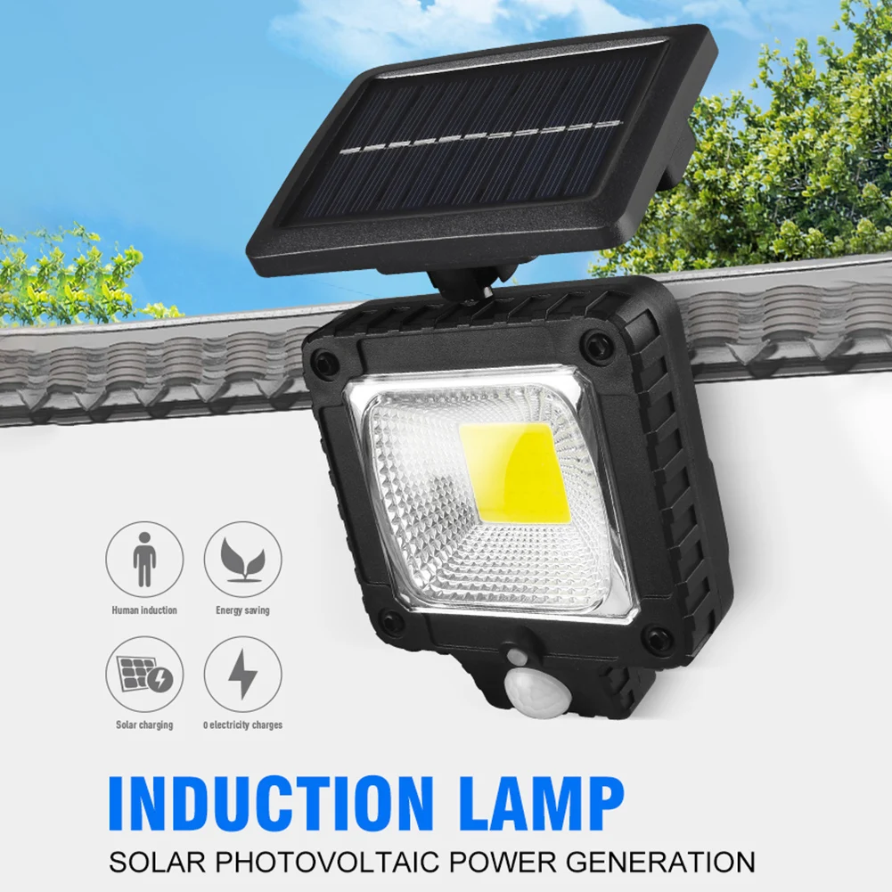 

Solar Human Body Sensor Light Waterproof Motion Sensor Lights Easy Installation Outdoor Lighting Adjustable for Courtyard Park