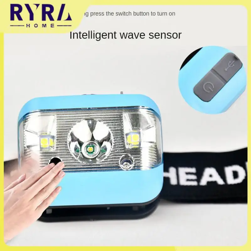 

1 шт., светодиодный налобный фонарь со встроенным аккумулятором