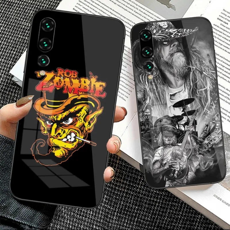 Чехол для телефона с Робом-зомби для Huawei P50 P40 P30 P20 Pro Mate 40 30 20 Pro Nova 9 8 7 PC, стеклянный чехол для телефона