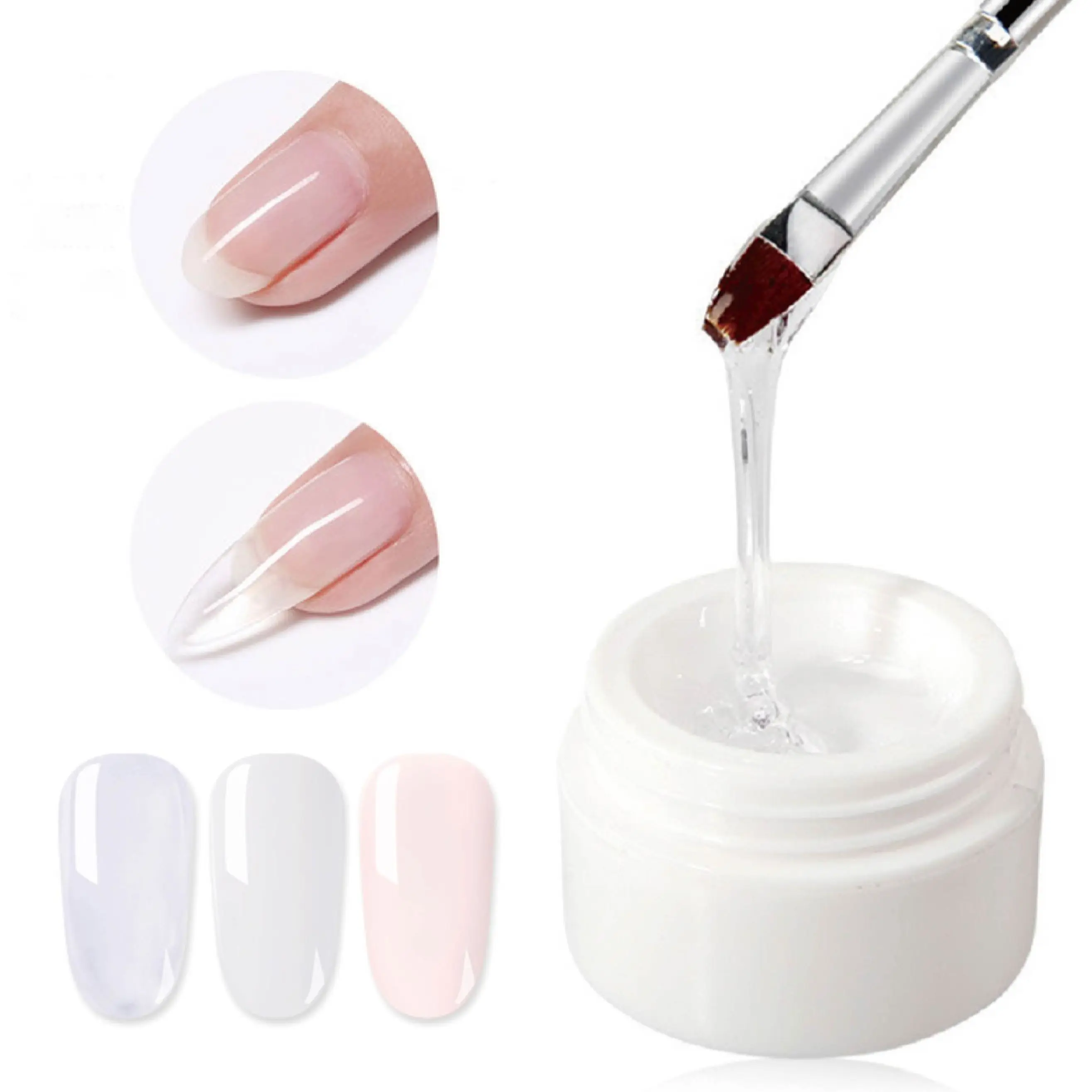 

Poly Extension Gel for Nail, 5g Clear Builder Gel Nail Gel Trendy Nail Art Design Nail Extension Gel