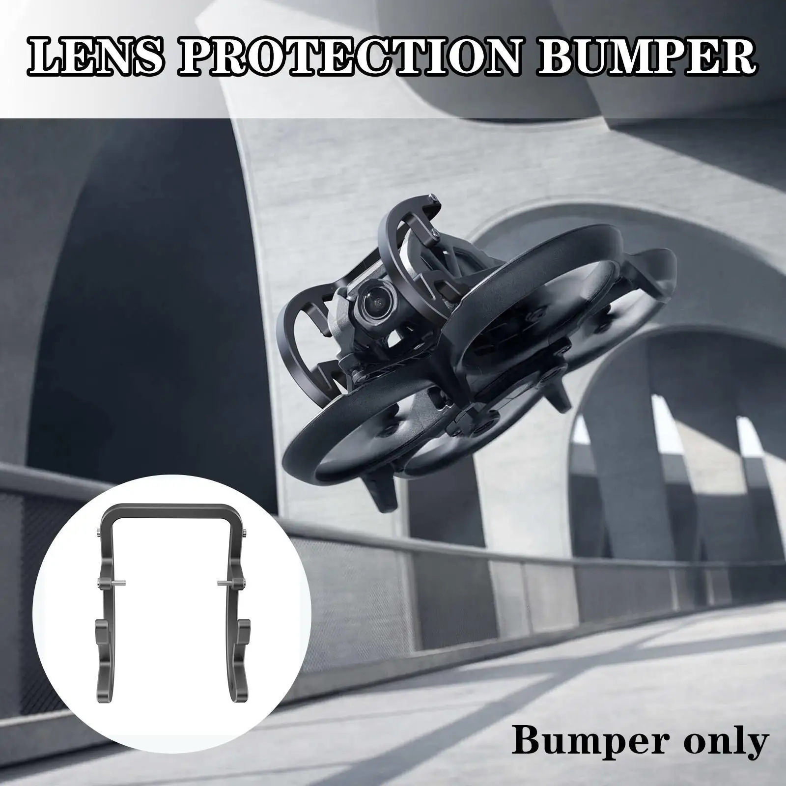 

Защитный бампер для объектива с шарнирным замком, защитный бампер из алюминиевого сплава, протектор для DJI Avata, аксессуары для дрона против с...