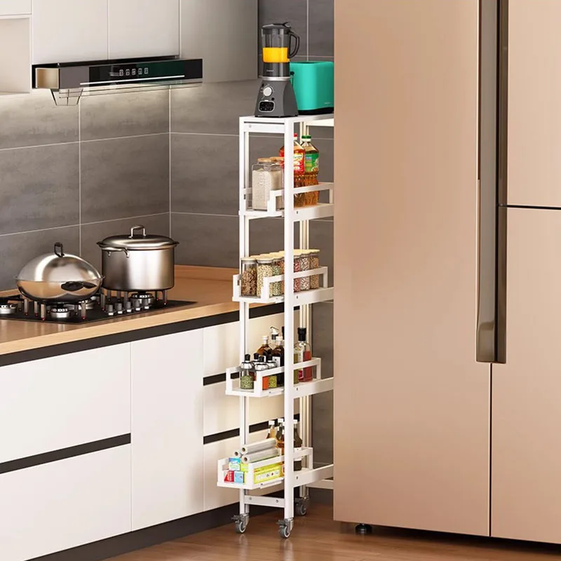 

Food Modern Trolley Household Utility Basket Grocery Service Storage Cart Mobile Bathroom Serving Carro Cocina Furniture DWH