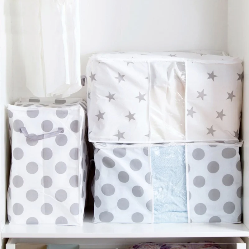 

Clothes Quilt Storage Bags Organizer Moving Sorting Box Bags Clothing Basket Packing Bag