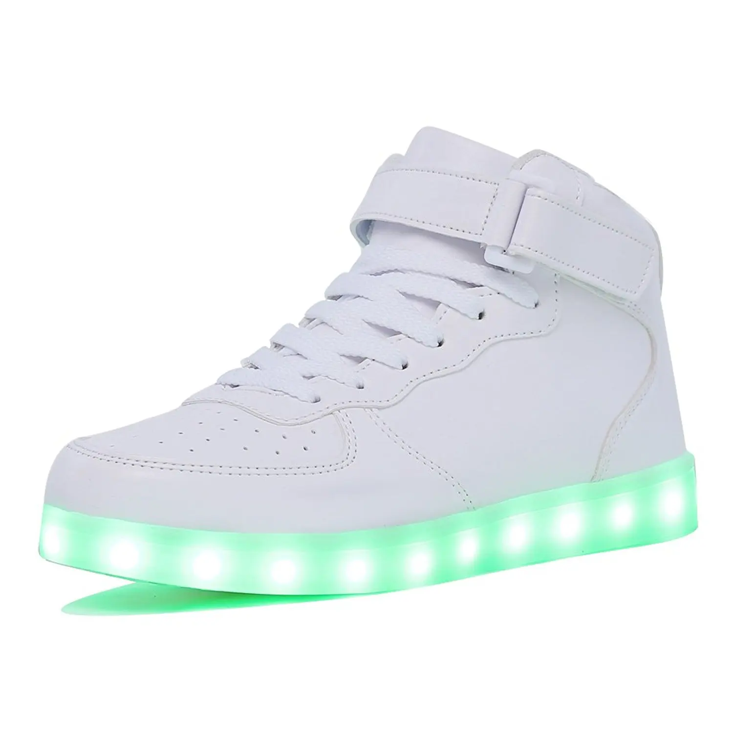 

KRIATIV Adult&Kids Boy and Girl's High Top LED Light Up Shoes Glowing Sneakers Luminous Sole Sneakers for Women&Men Party Wear