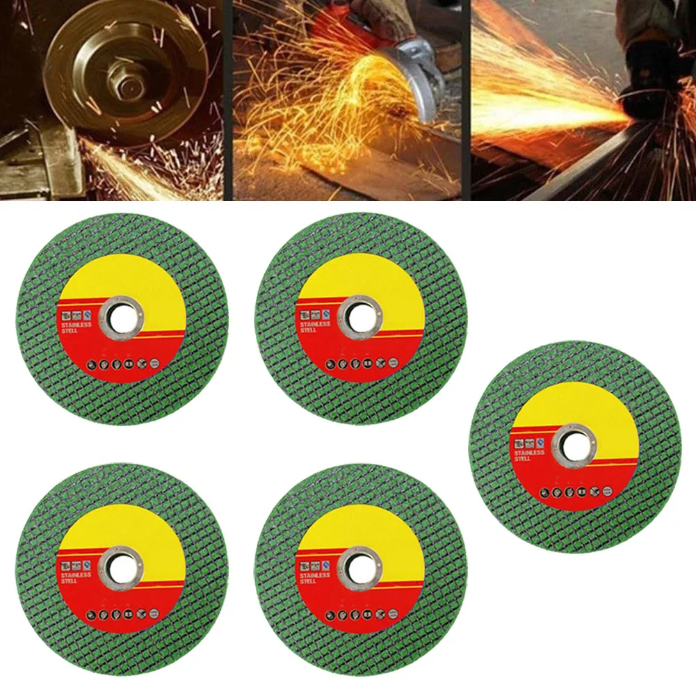 

5pcs 107mm Cutting Disc Angle Grinder Stainless Steel Grinding Resin Double Mesh Polishing Cutting Blade Sharp Brazing Grinding
