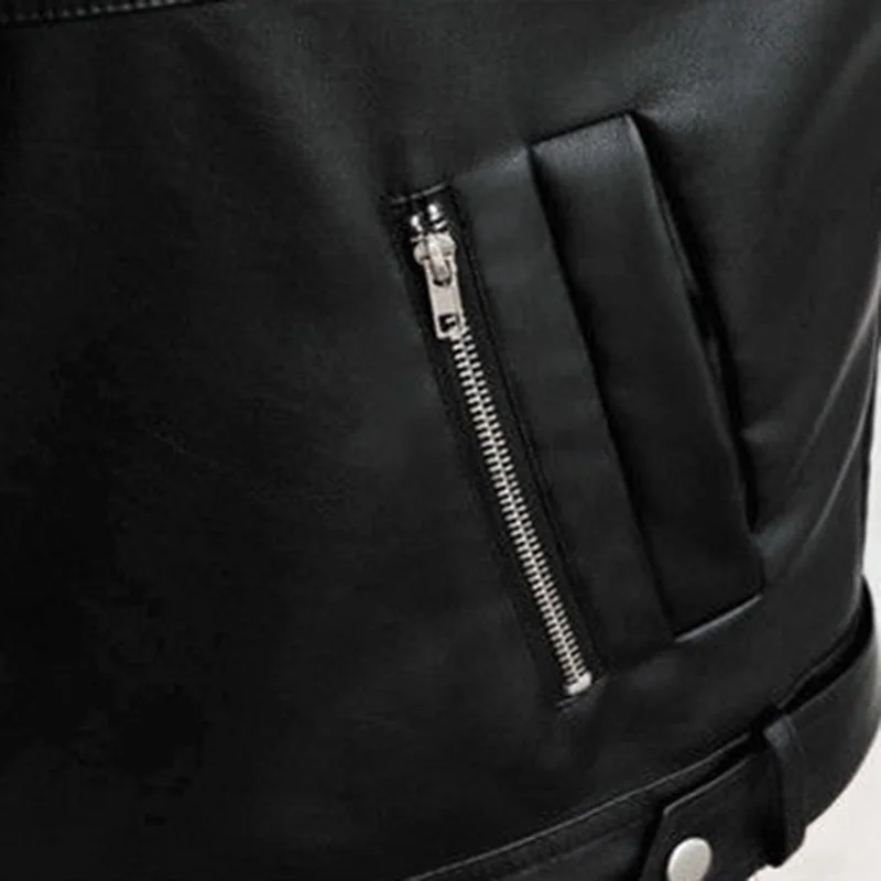 New Spring Autumn Faux Leather Jacket Women Casual PU Loose Motorcycle Jackets Female Streetwear Oversized Coat Korean Chic