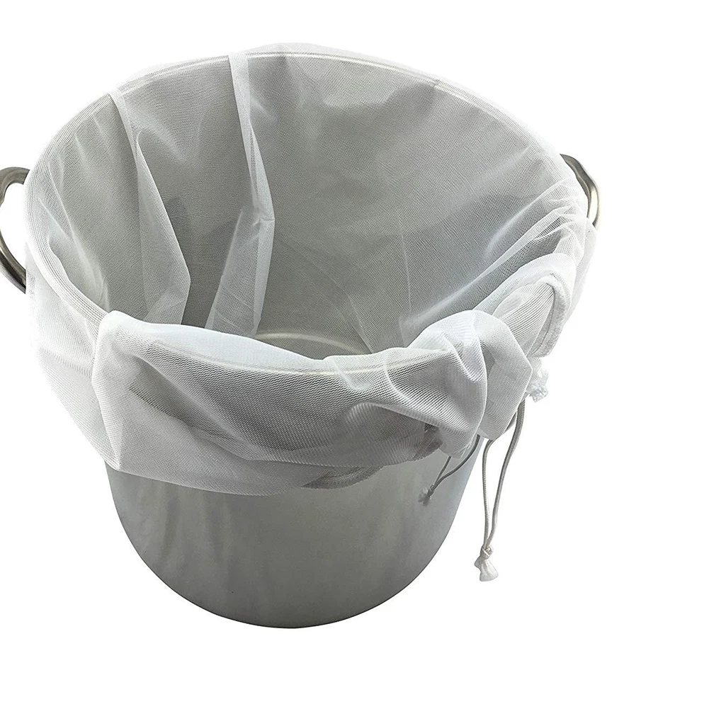 

Large Size Practical Nylon Straining Bag Reusable Fine Mesh Food Strainer Bags for Cold Brew Home Brewing Kitchen Accessories