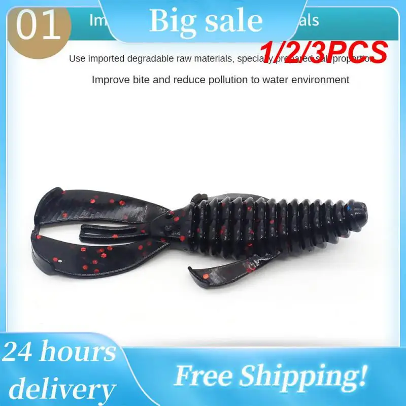 

1/2/3PCS Lures New Rage Bug Craw 4" Pesca Fishing Soft Baits Leurre souple Bass Fishing Wild Crawfish Shrimp Attractant Smell