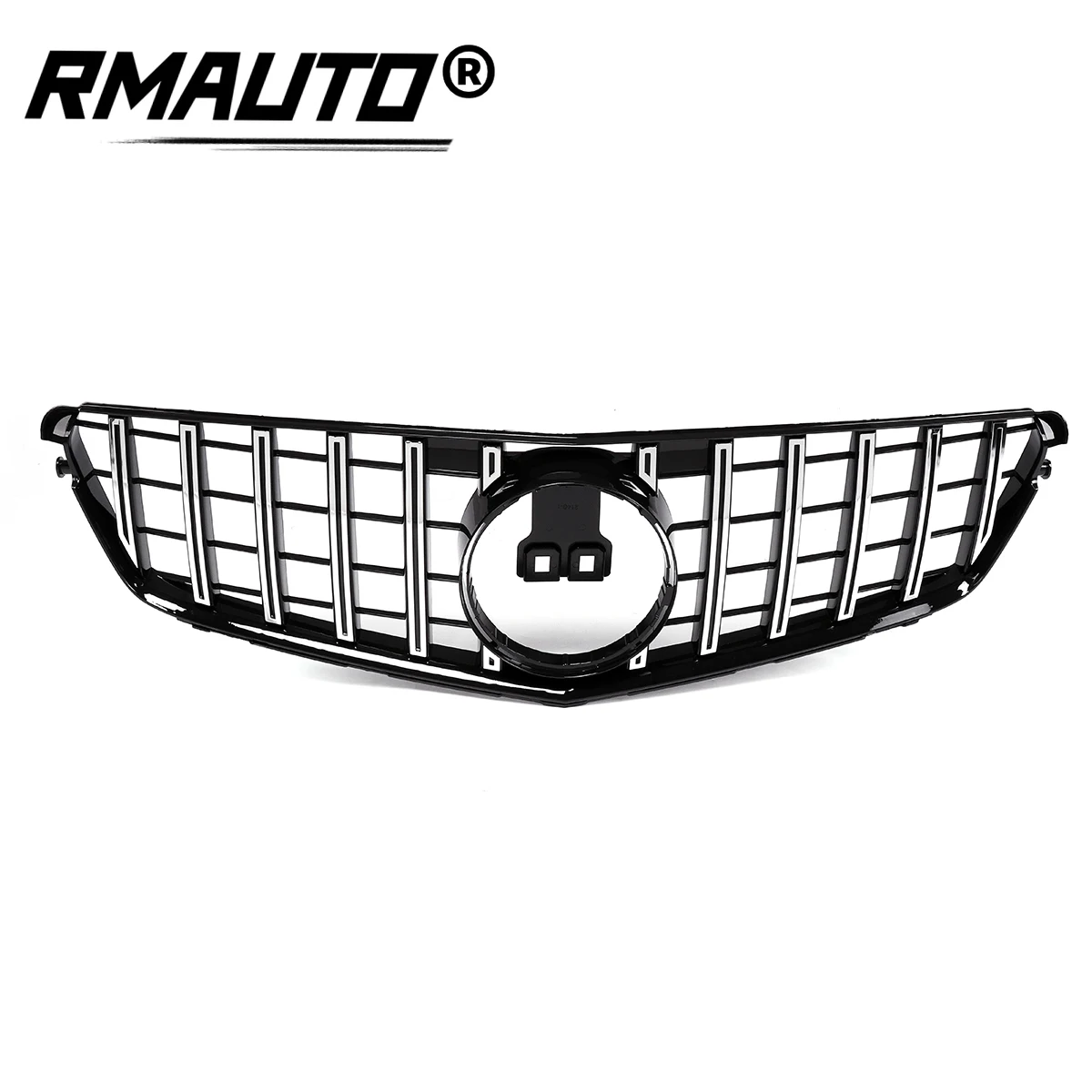 

W204 Chrome Silver GT R For AMG Style Car Front Bumper Grill Grille For Mercedes For Benz C-Class W204 C200 C300 2008-2014