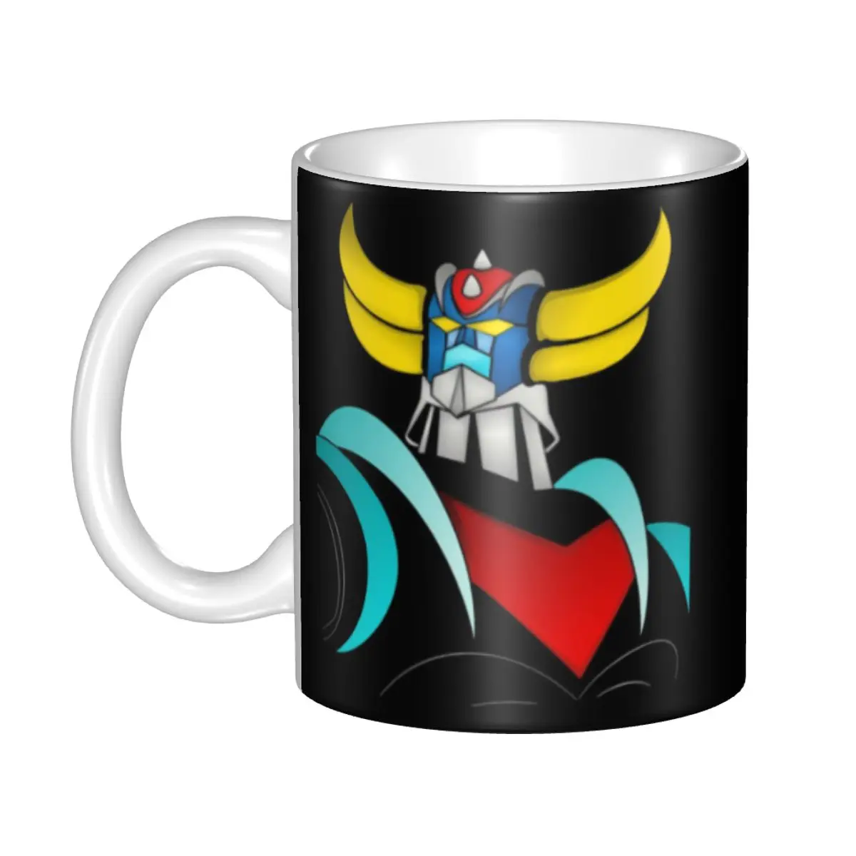 

UFO Robot Grendizer Mug Custom Goldrake Mazinger Z Ceramic Coffee Mug Creative Gift Outdoor Work Camping Cups And Mugs