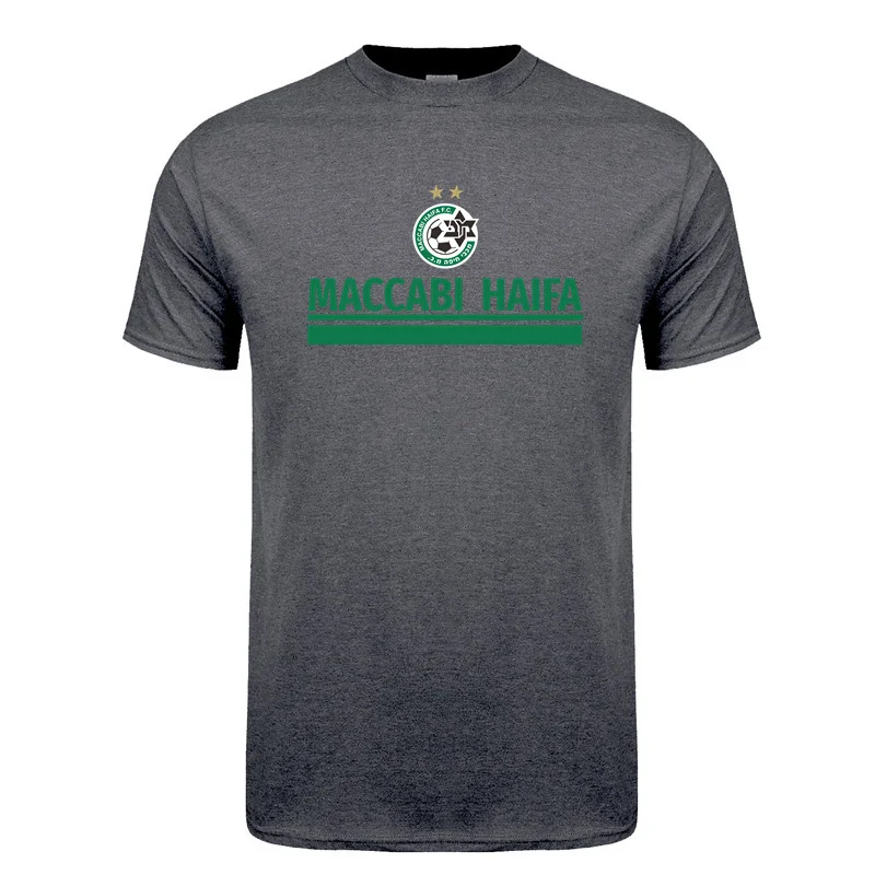 Футболка с коротким рукавом для фанатов ФК Израиль Maccabi Haifa новые летние