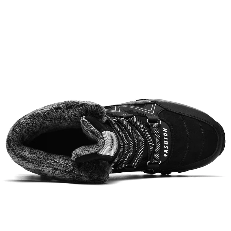 Outdoor Lover Hiking Shoes Men Waterproof Hiking Boots Winter Warm Snow Boots Men Trekking Shoes Mountain Climbing Hunting Boots