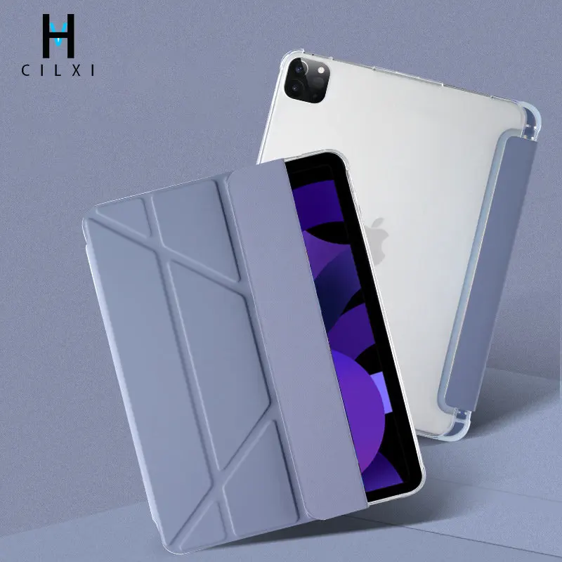 

For iPad 10.2 8th 2018 2017 9.7 Case Smart Cover with Pencil Holder For Mini 5 10.5 Pro 11 2021 Air 5 2022 For iPad Air 4 10.9