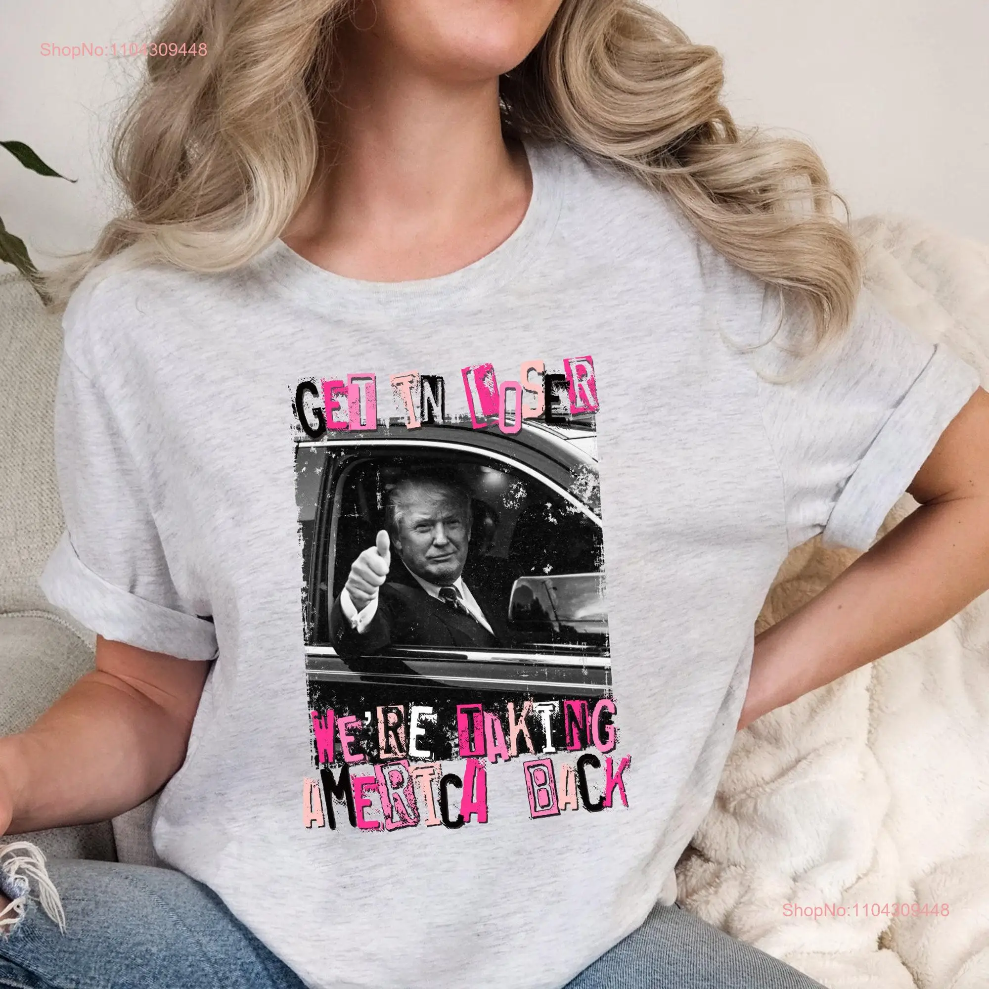 Футболка Get in we taking America Back Саркастические республіканские выборы The Return MAGA FJB с