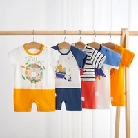 2022 summer baby jumpsuit cotton short sleeved baby romper thin newborn romper outing clothes