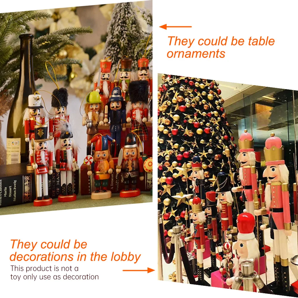 25 см гайковёр имбирный человечок марионетка деревянный солдат ручная работа