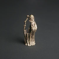 antique brass dharma patriarch desktop ornament statue crafts