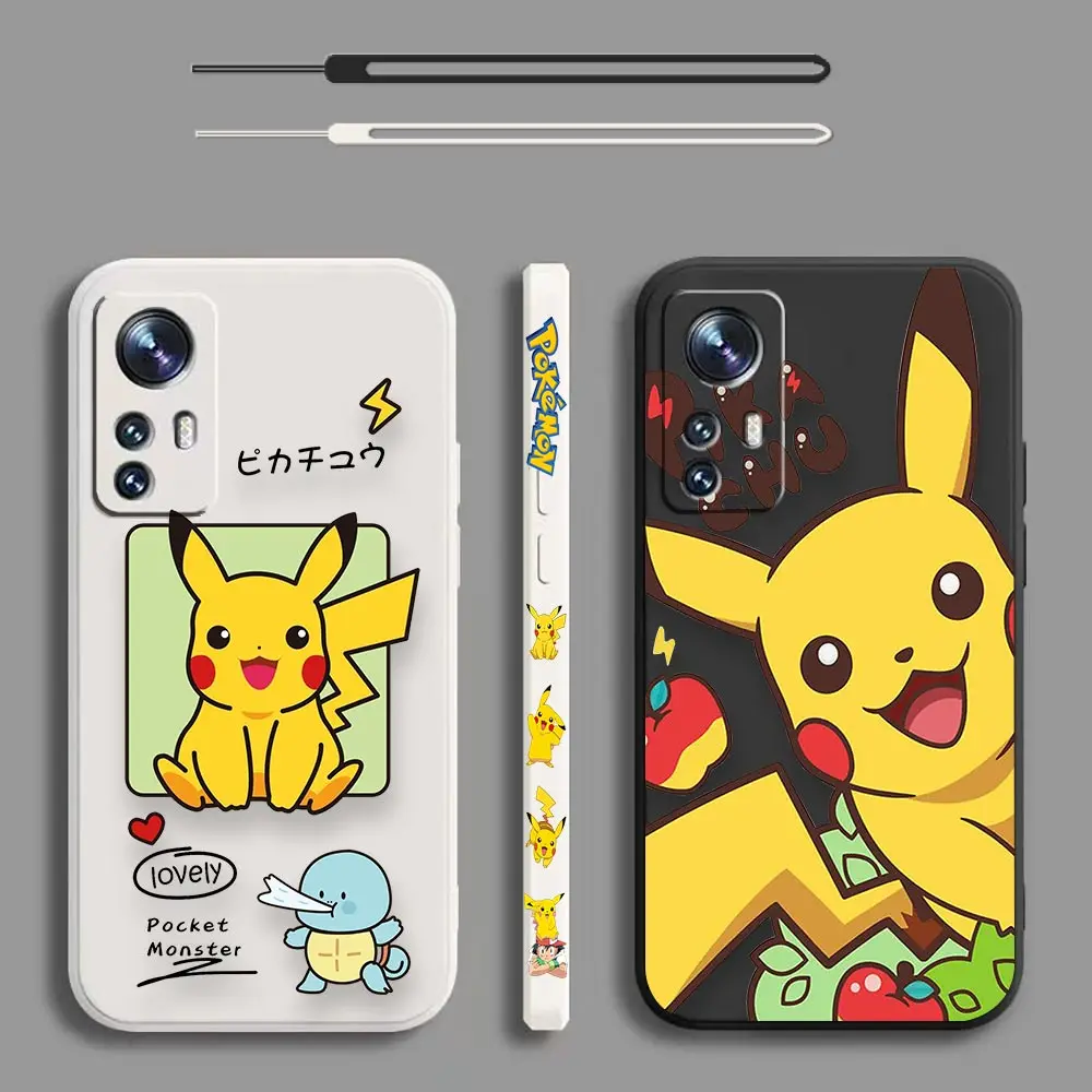 

Cute P-Pokémon P-Pikachu Cartoon Case For Xiaomi 13 12T 12 11 11T 10 10T 10S 9SE 9 CC9 8SE 8 A3 Lite Pro Ultra Tpro Cover Fundas