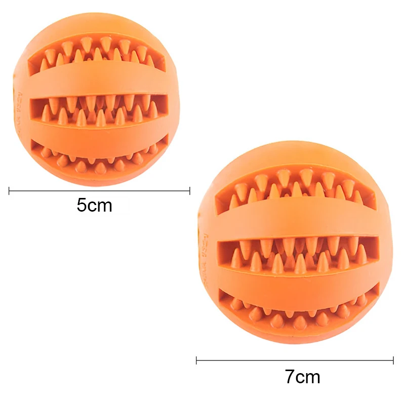 Dog Ball Toys for Small Dogs Interactive Elasticity Puppy Chew Toy Tooth Cleaning Rubber Food Ball Toy Pet Stuff Accessories images - 6