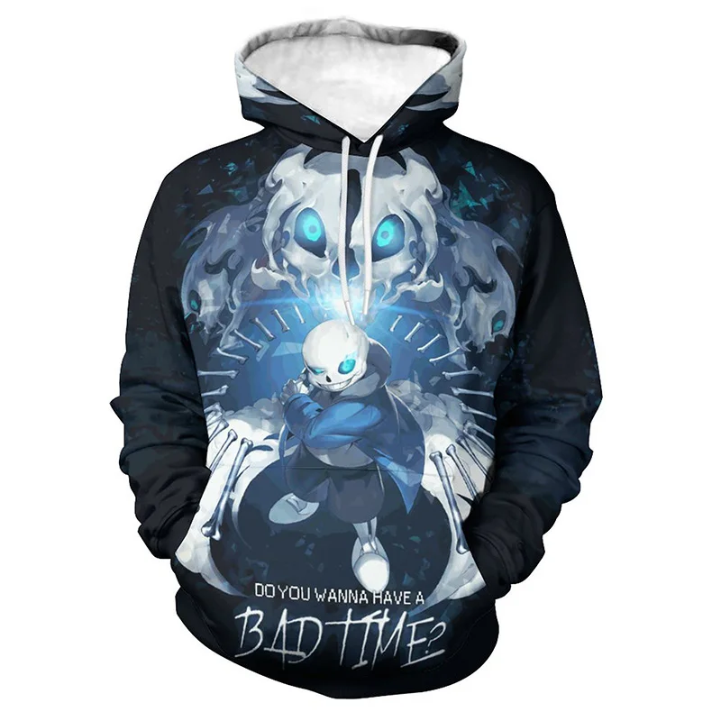

Hot Game Undertale Sans Hoodies For Men 2023 Streetwear Fashion Boys Hoodies Hot Fall 3D Print Casual Style Unisex Sweatshirt