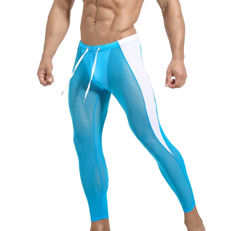 

Men Mes Lon Pants Sexy Transparent Man Underwear Breatable Men's Casual Leins Sleep omewear See Trou Pajama Pants