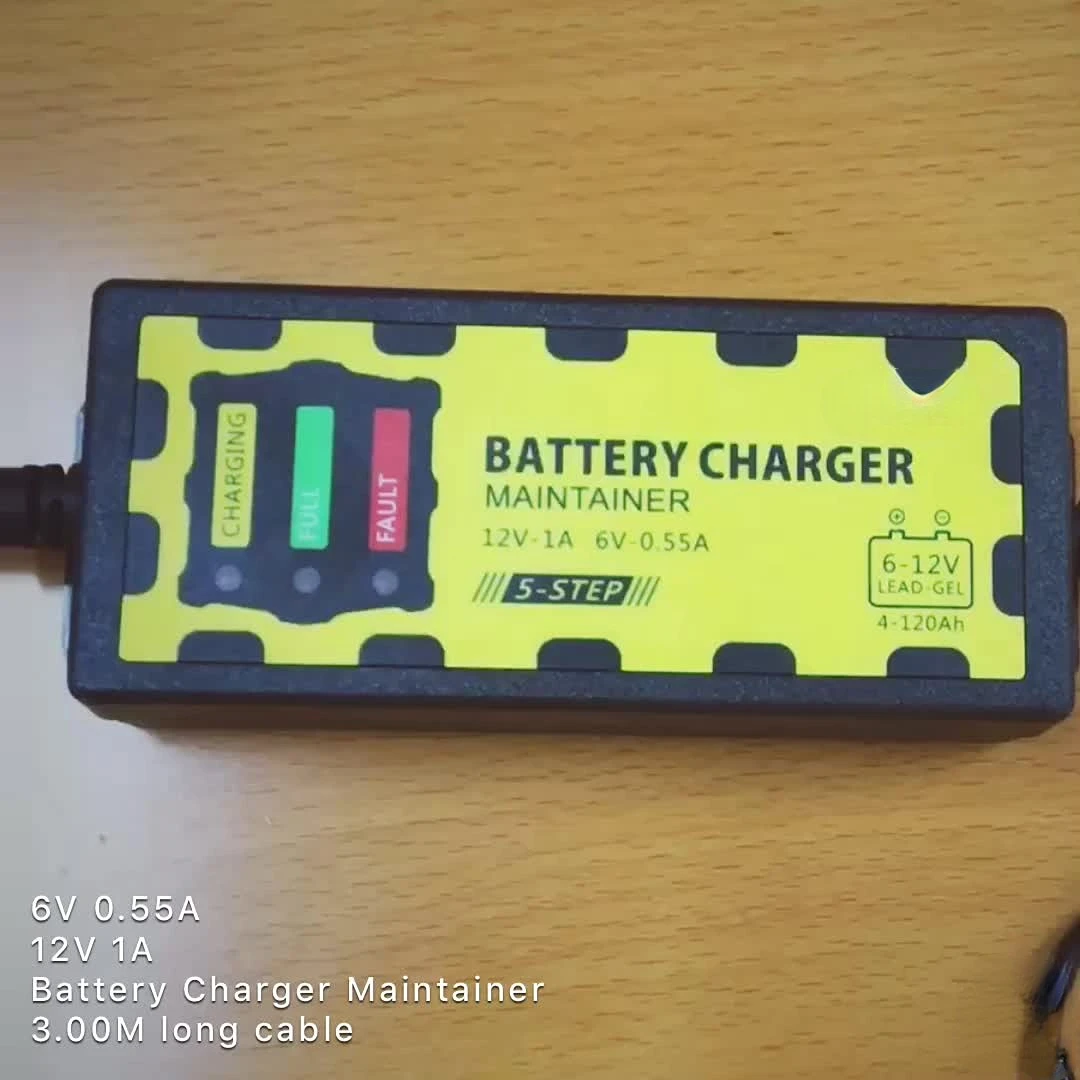 Portable Car Battery Charger 12V Car Charger 6V Motorbike Battery Charger