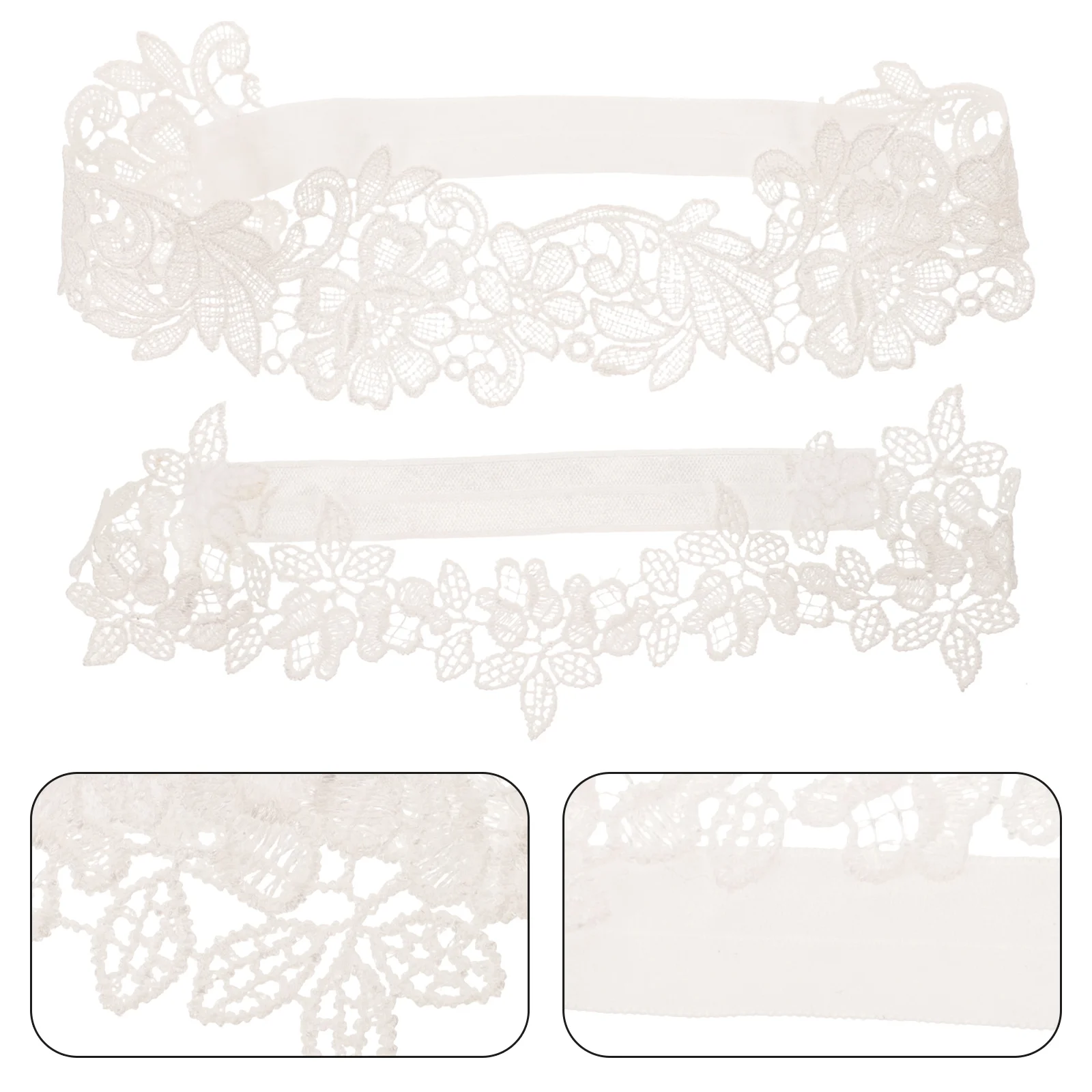 2 шт. Свадебный декор свадебные кружевные подвязки для ног Женская подвязка белой