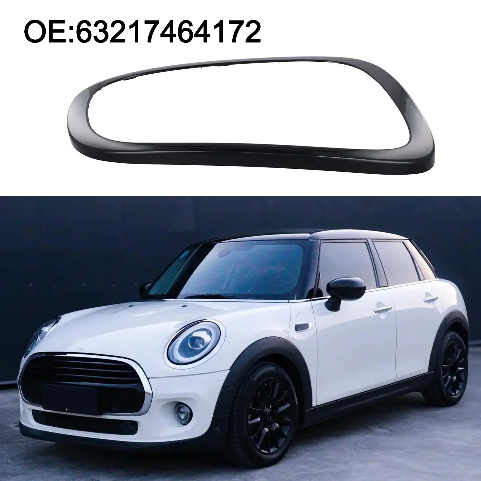 Черная задняя правая накладка заднего фонаря для Mini Cooper F55 F56 F57 14-18 MINI 5DR хэтчбек