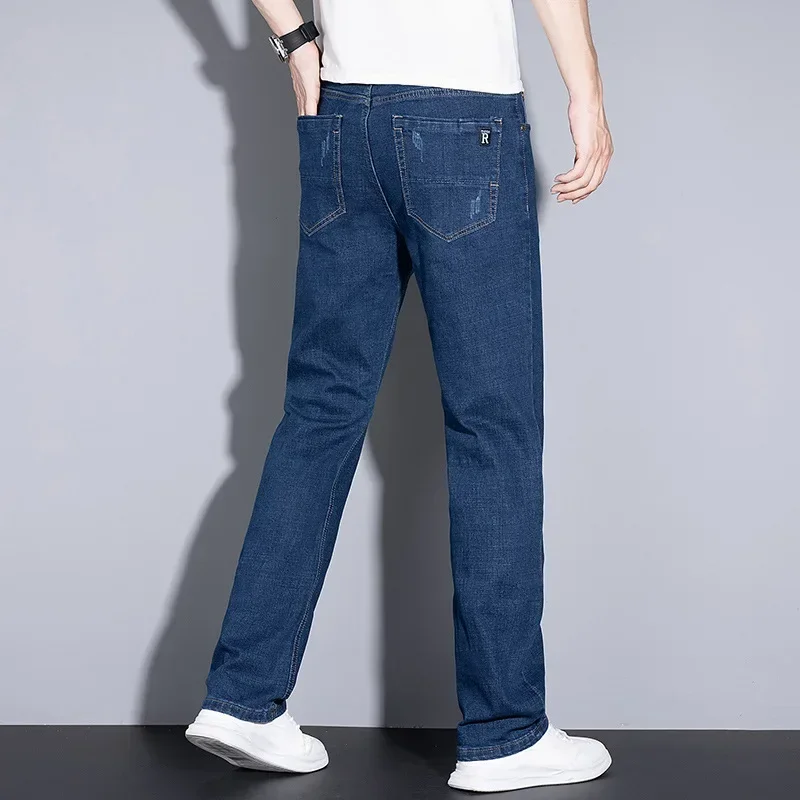 Джинсы мужские оверсайз повседневные длинные брюки мешковатые джинсы с широкими