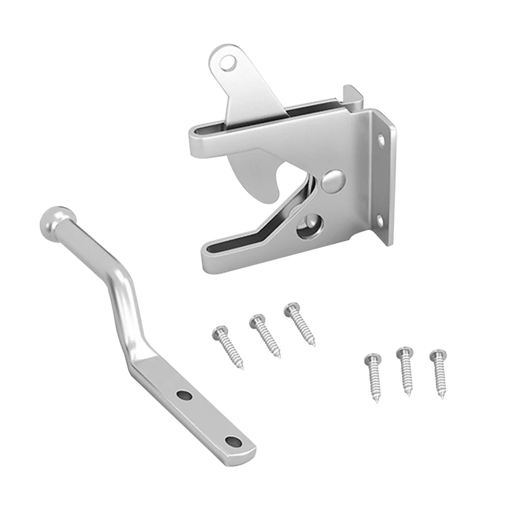 

1 Set Heavy Duty Gate Gravity Locking Automatic Wood Fence Gate Lock