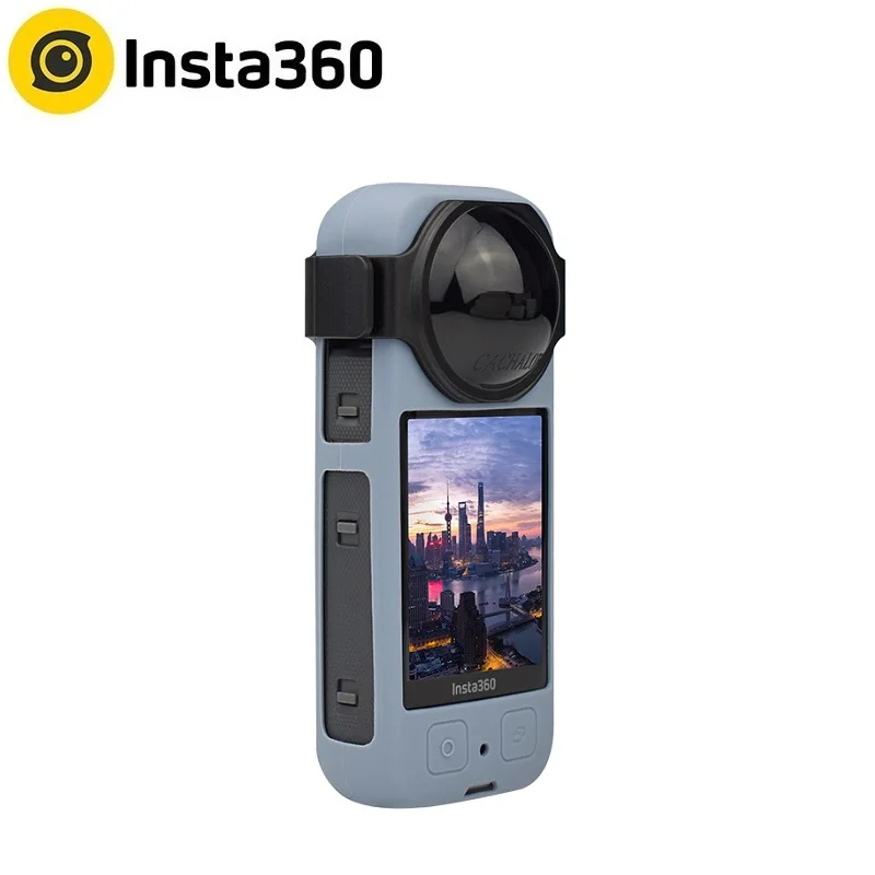 

Силиконовый защитный чехол Insta360 X3 с ремешком для защиты от потери