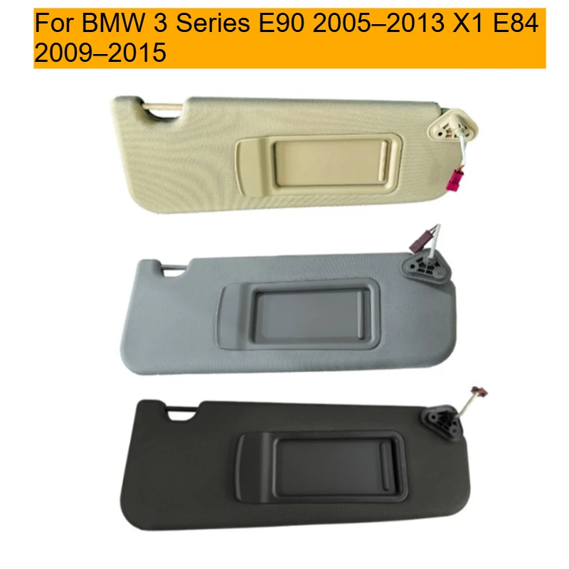 Фото Солнцезащитный козырек для BMW 3 серии E90 2005-2013, X1 E84 2009-2015, передний, для салона автомобиля, артикул: 51167252 005 №1