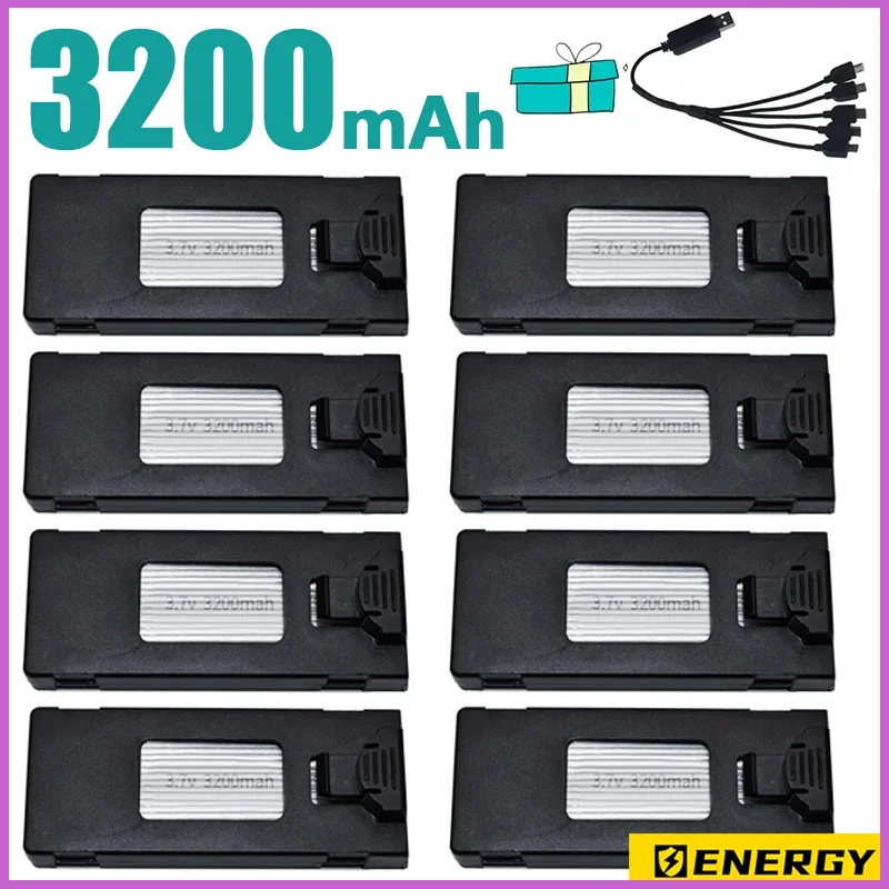 Резервная батарея для дрона 3 7 в 3200 мАч LiPo беспилотного квадрокоптера E88 E99 E99S F185