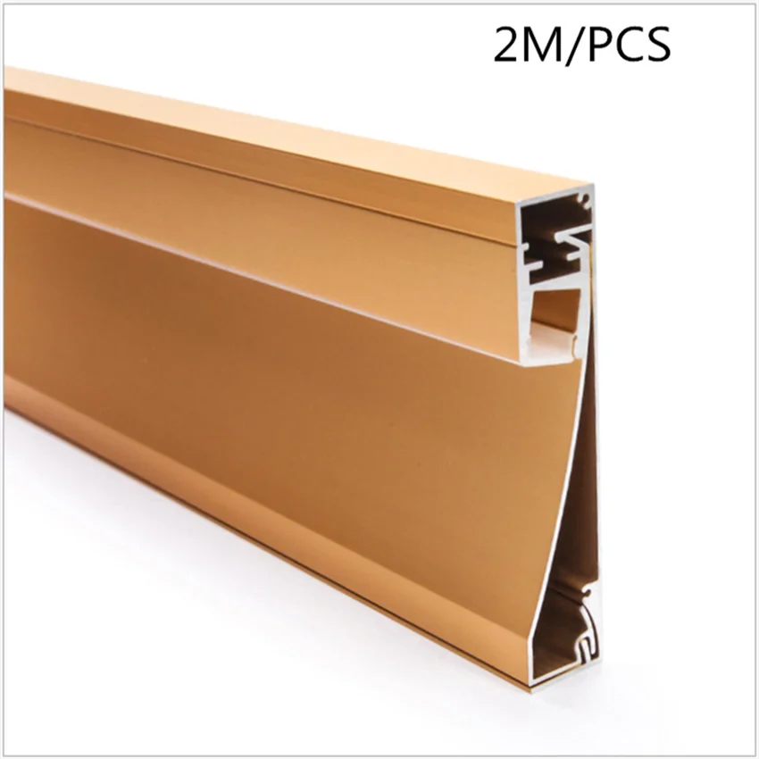 

2m/pcs Aluminum stair profile LED Skirting Line Strip Light Aluminum Profile Wall Mount Recessed Border Home Decor Bar Lamp