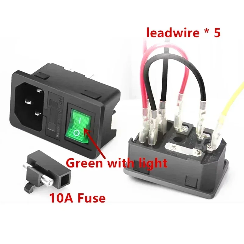 

Black CE IEC320 C13 C14 AC Power Panel Socket PDU UPS Rewirable Wiring Plug Electric Battery Receptacle Docking Outlet 10A 250V