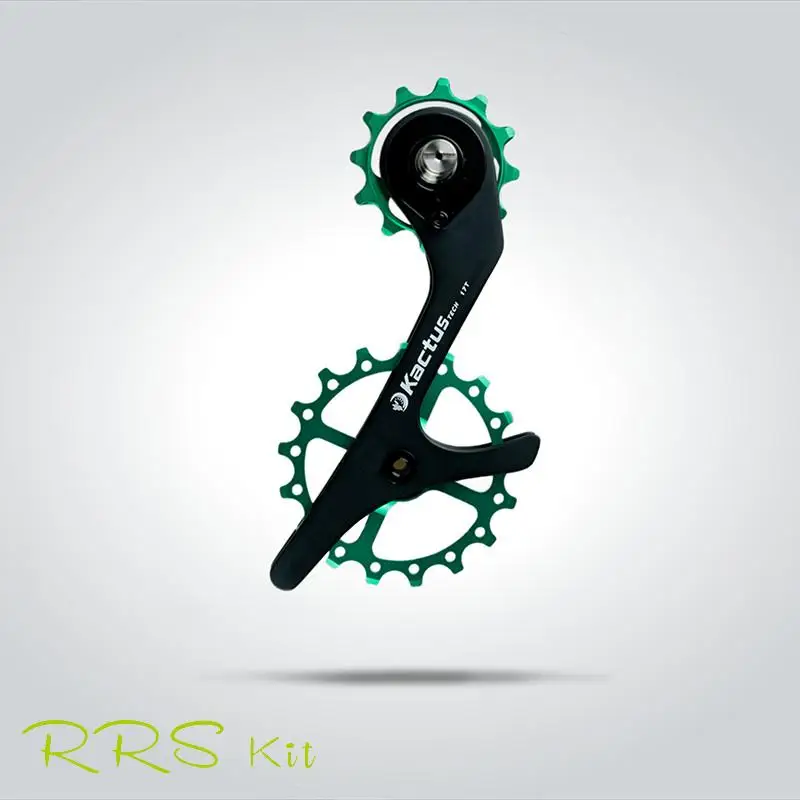 

Kactus 17TH Road Bike Oversized Carbon Braze Bracket Ceramic Bearing Steel Bearing Rear Derailleur For Shimano 9100 9150 R8000